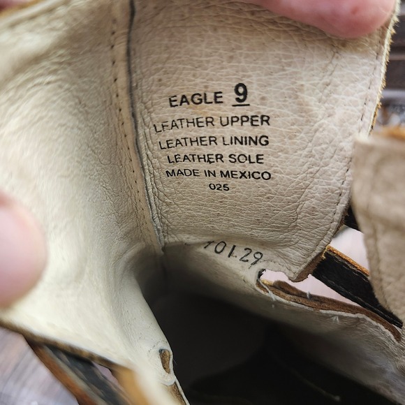 Freebird Eagle Leather Peep Toe Lace Up Strappy Heeled Booties Women's Size 9 - Picture 6 of 8